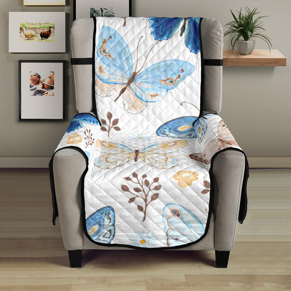 blue butterfly pattern Chair Cover Protector