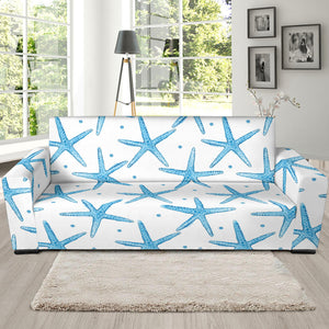Watercolor Starfish Pattern Sofa Slipcover