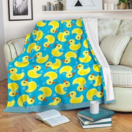Duck Toy Pattern Print Design 04 Premium Blanket