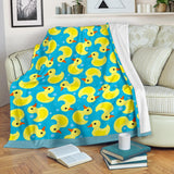 Duck Toy Pattern Print Design 04 Premium Blanket