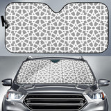 Arabic Gray Pattern Car Sun Shade