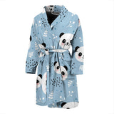 Cute Panda Pattern Men'S Bathrobe