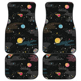 Space Pattern Front And Back Car Mats