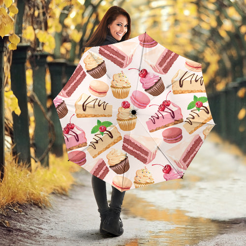 Cake Cupcake Sweets Pattern Umbrella