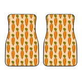 Carrot Pattern Print Design 04 Front Car Mats