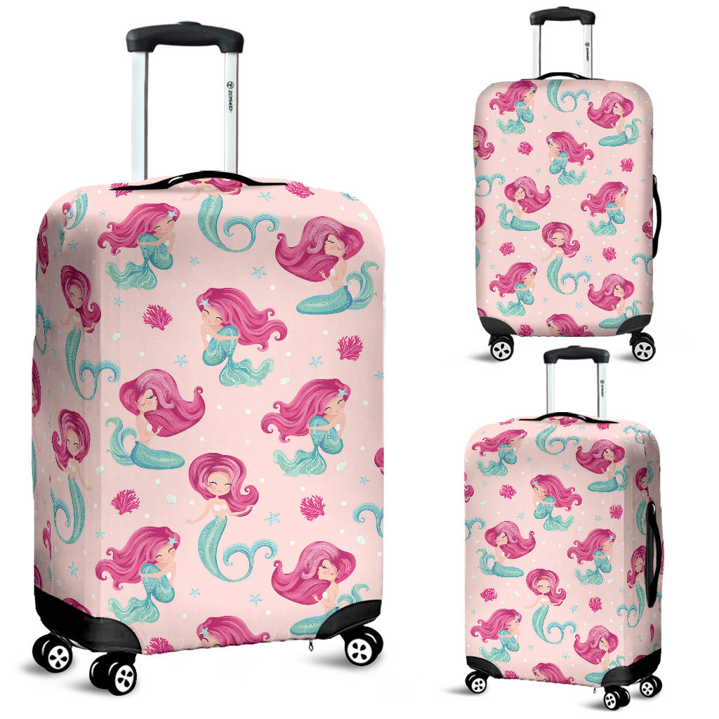 Cute Little Mermaid Pattern Luggage Covers