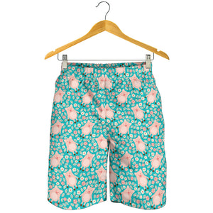 Pig Pattern Print Design 01 Men Shorts