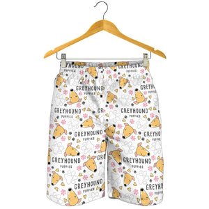 Greyhound Pattern Print Design 03 Men Shorts