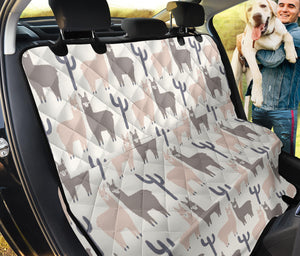 Llama Alpaca Pattern Dog Car Seat Covers