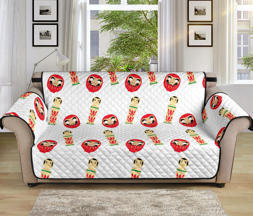 Daruma japanese wooden doll Sofa Cover Protector