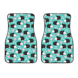 Hedgehog Pattern Print Design 03 Front Car Mats