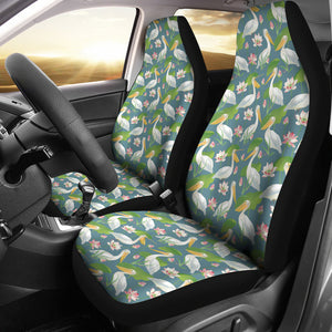 Pelican Pattern Print Design 04 Universal Fit Car Seat Covers