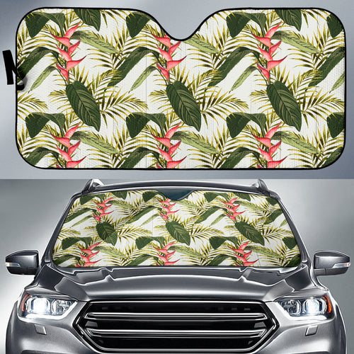 Heliconia Pattern Car Sun Shade