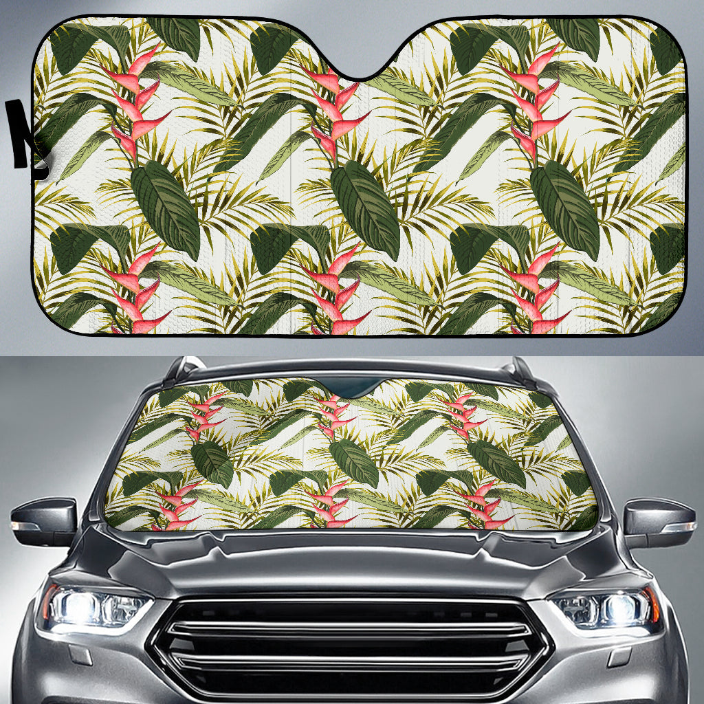 Heliconia Pattern Car Sun Shade