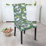 Pelican Pattern Print Design 04 Dining Chair Slipcover