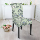 Hand Drawn Blueberry Pattern Dining Chair Slipcover