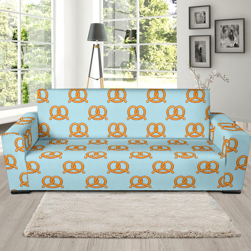 Pretzels Pattern Print Design 03  Sofa Slipcover