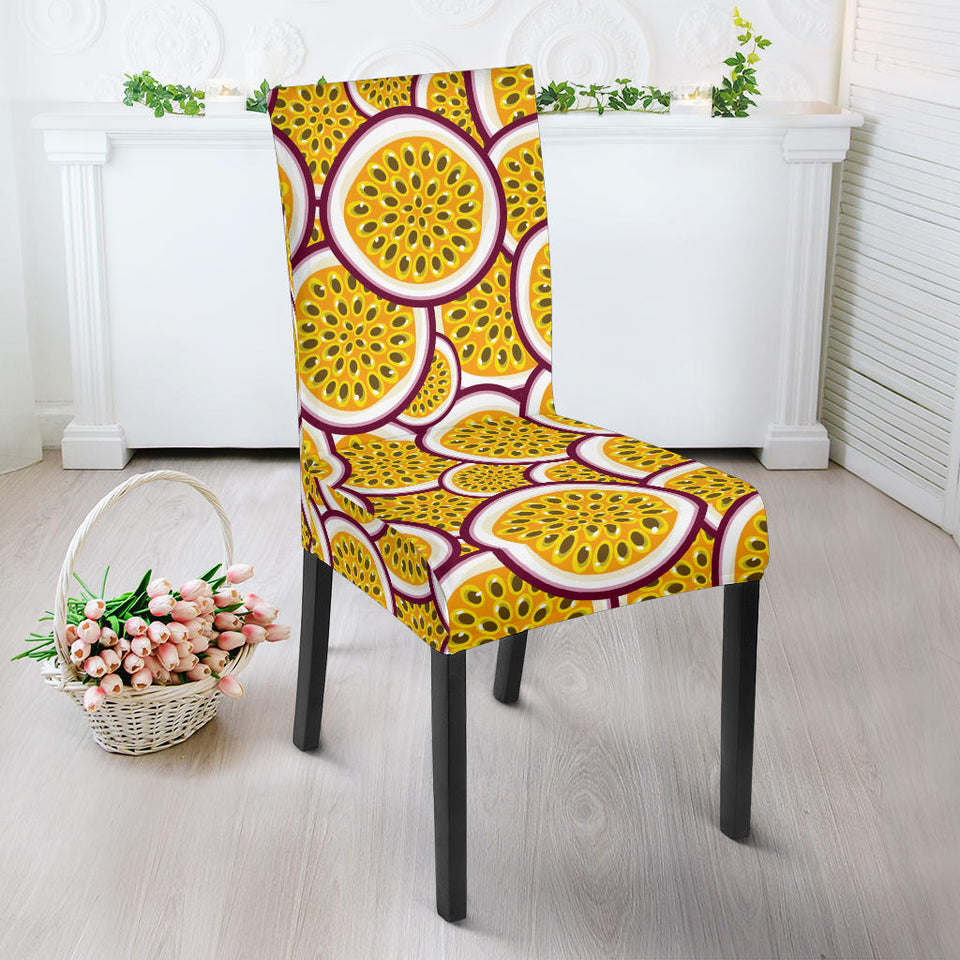 Passion Fruits Slice Pattern Dining Chair Slipcover