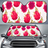 Dragon Fruits Design Pattern Car Sun Shade