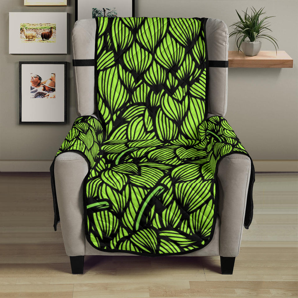 Green hop pattern Chair Cover Protector