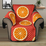 Oranges pattern red background Recliner Cover Protector