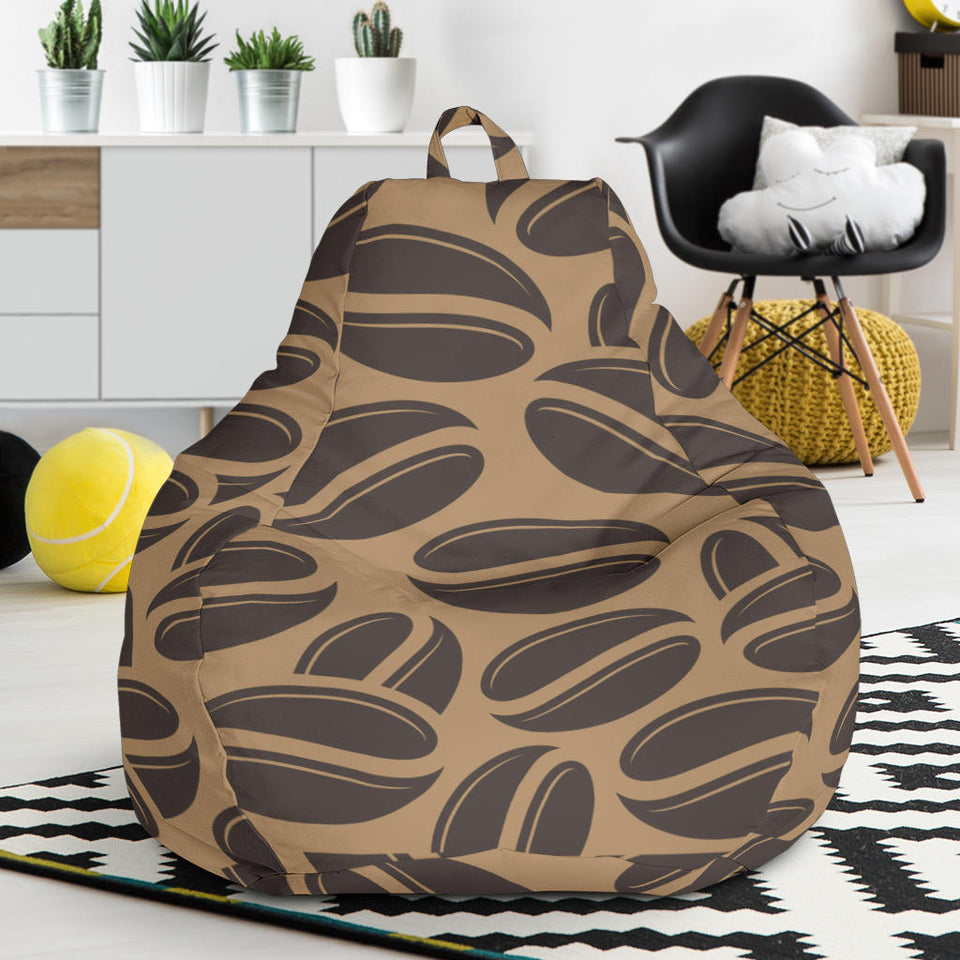 Coffee Bean On Brown Background Bean Bag Cover