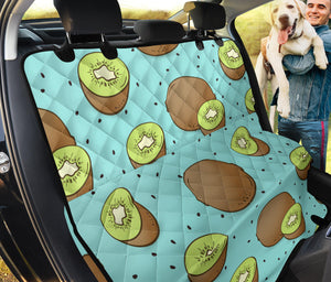 Kiwi Blue Background Dog Car Seat Covers