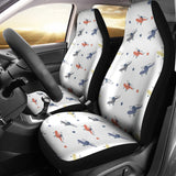 Cute Helicopter Star Pattern Universal Fit Car Seat Covers