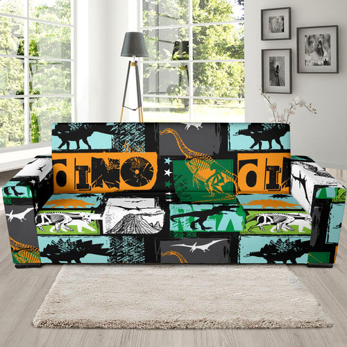 Dinosaurs Print Pattern Sofa Slipcover