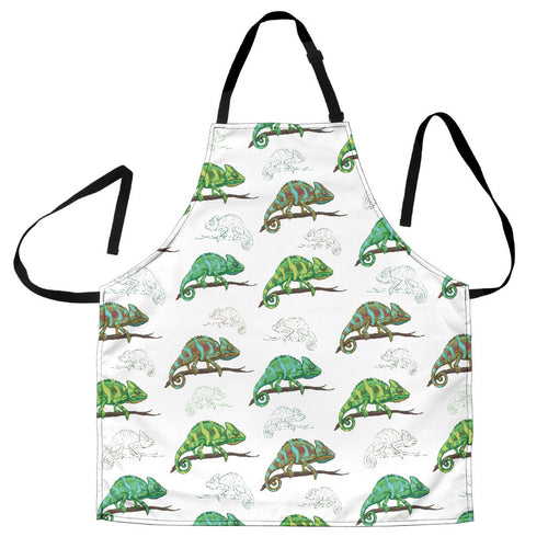 Chameleon Lizard Pattern Adjustable Apron