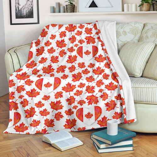 Canada Pattern Print Design 02 Premium Blanket