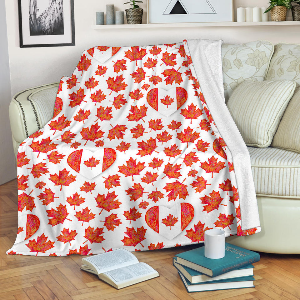 Canada Pattern Print Design 02 Premium Blanket