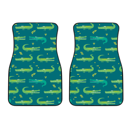 Crocodile Pattern Front Car Mats