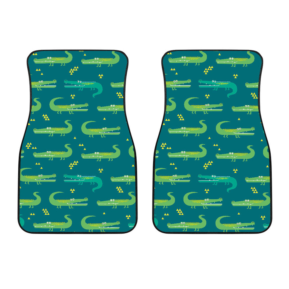 Crocodile Pattern Front Car Mats