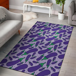 Eggplant Pattern Print Design 03 Area Rug