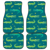 Crocodile Pattern Front And Back Car Mats