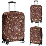 Coffee Bean Flower Pattern Luggage Covers
