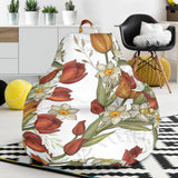 Red Tulips And Daffodils Pattern Bean Bag Cover