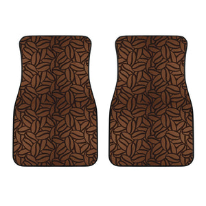 Coffee Bean Pattern Front Car Mats