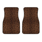 Coffee Bean Pattern Front Car Mats