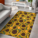 Sunflower Pattern Area Rug