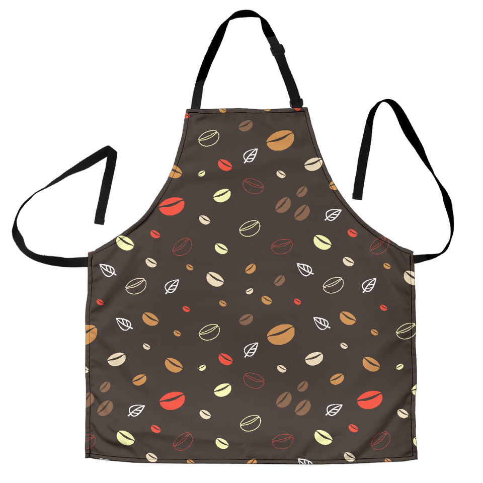 Coffee Bean Leave Pattern Adjustable Apron