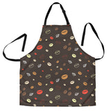 Coffee Bean Leave Pattern Adjustable Apron