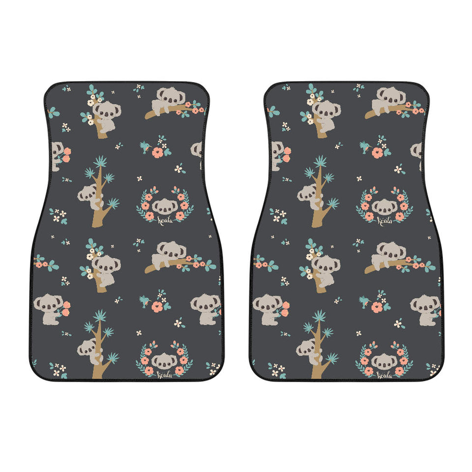 Cute Koala Pattern Front Car Mats