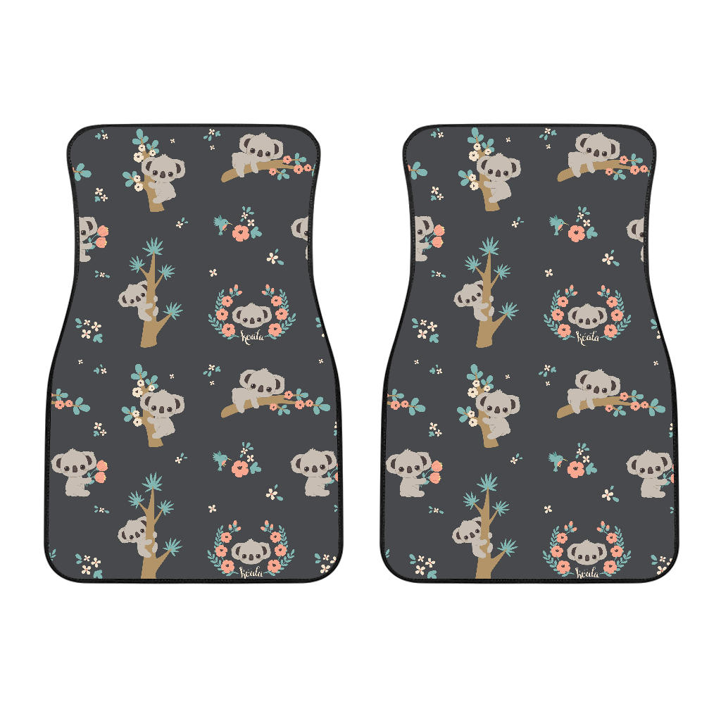 Cute Koala Pattern Front Car Mats