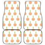 Cute Onions Smiling Faces Front And Back Car Mats