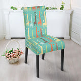 Giraffe Pattern Print Design 01 Dining Chair Slipcover