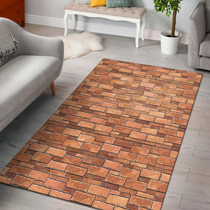 Brick Printed Pattern Print Design 04 Area Rug