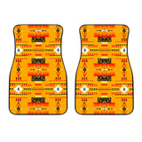 Seven Tribes Orange Front Car Mats (Set Of 2)