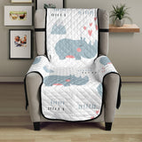 cute rhino heart pattern Chair Cover Protector